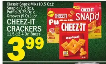 C Town CHEEZ-IT CRACKERS 11.5-12.4 Oz. Boxes offer