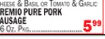 C Town PREMIO PURE PORK SAUSAGE offer