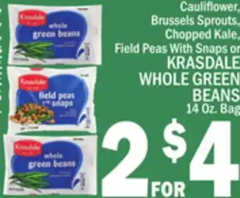 C Town KRASDALE WHOLE GREEN BEANS offer