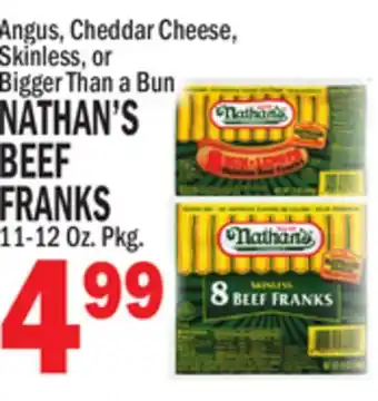 C Town NATHAN'S BEEF BEEF FRANKS offer