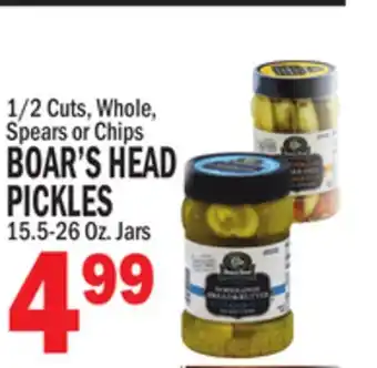C Town BOAR'S HEAD PICKLES offer