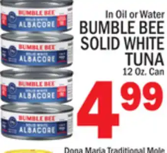 C Town BUMBLE BEE SOLID WHITE TUNA offer