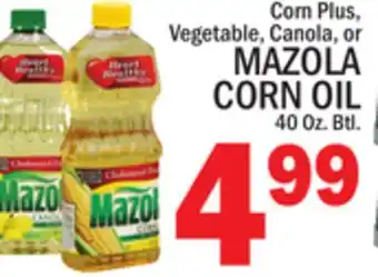 C Town MAZOLA CORN OIL offer