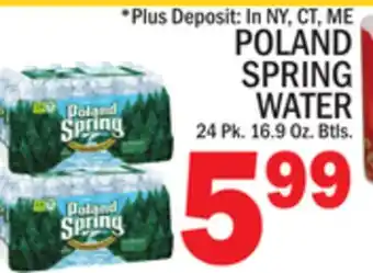 C Town POLAND SPRING WATER offer