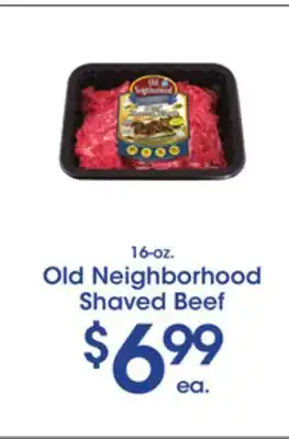 Price Rite Old Neighborhood Shaved Beef offer