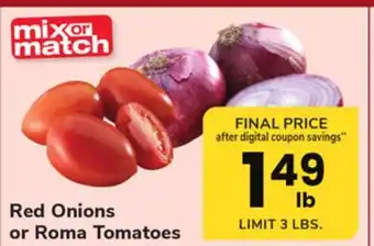 ACME Red Onions or Roma Tomatoes offer