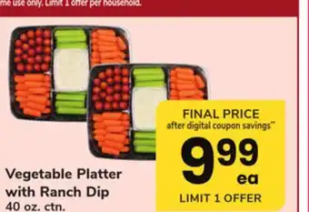 ACME Vegetable Platter with Ranch Dip offer