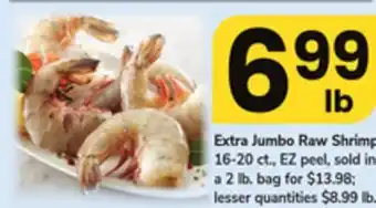ACME Extra Jumbo Raw Shrimp offer