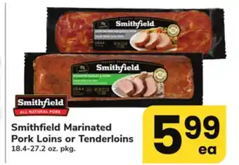 ACME Smithfield Marinated Pork Loins or Tenderloins offer