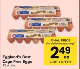 ACME Eggland's Best Cage Free Eggs offer