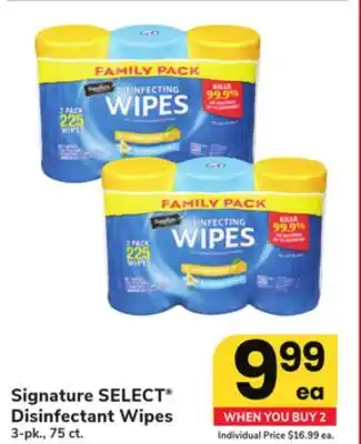ACME Signature SELECT Disinfectant Wipes offer