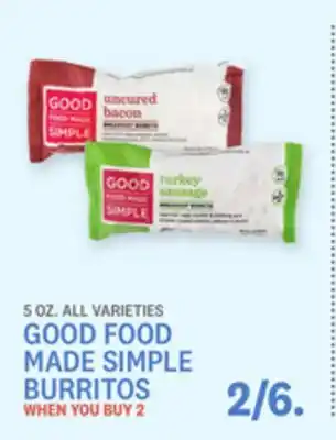 Kings Food Markets GOOD FOOD MADE SIMPLE BURRITOS offer