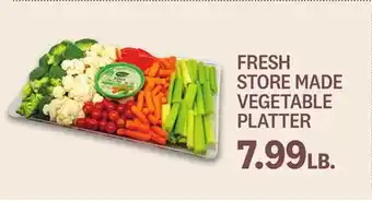 Kings Food Markets FRESH STORE MADE VEGETABLE PLATTER offer