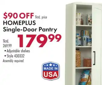 Boscov's HOMEPLUS Single-Door Pantry offer