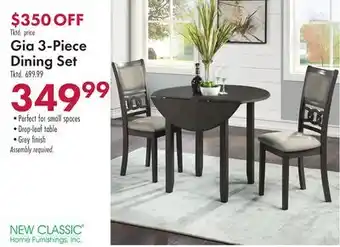 Boscov's Gia 3-Piece Dining Set offer