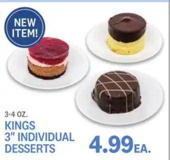 Kings Food Markets KINGS 3 INDIVIDUAL DESSERTS offer