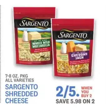 Kings Food Markets SARGENTO SHREDDED CHEESE offer