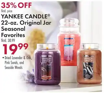 Boscov's YANKEE CANDLE 22-oz offer