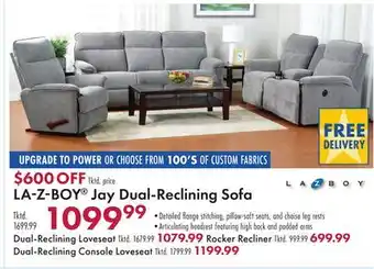 Boscov's LA-Z-BOY Jay Dual-Reclining Sofa offer