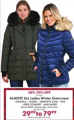 Boscov's ALMOST ALL Ladies Winter Outerwear offer