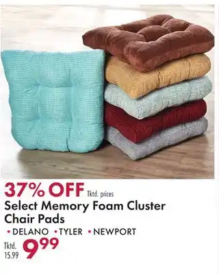 Boscov's Select Memory Foam Cluster Chair Pads offer
