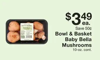 Fairway Store Market Bowl & Basket Baby Bella Mushrooms offer