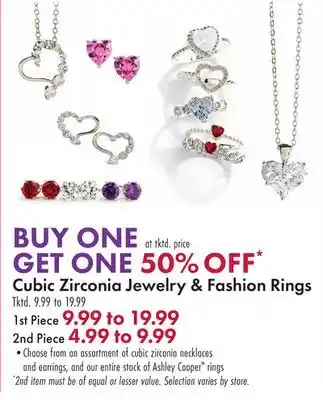 Boscov's Cubic Zirconia Jewelry & Fashion Rings offer