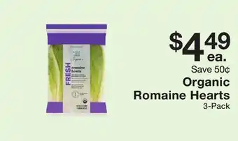 Fairway Store Market Organic Romaine Hearts offer