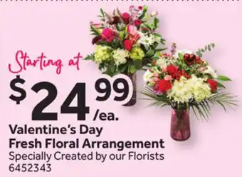 Stop&Shop Valentine's Day Fresh Floral Arrangement offer