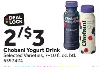 Stop&Shop Chobani Yogurt Drink offer
