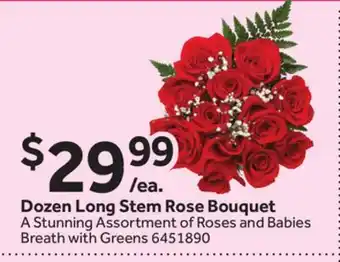 Stop&Shop Dozen Long Stem Rose Bouquet offer