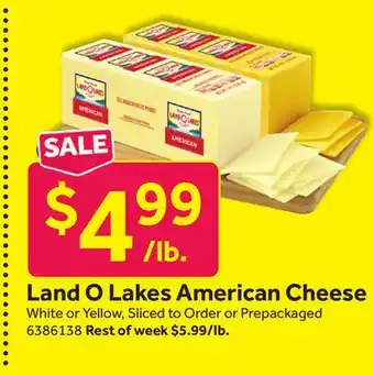 Stop&Shop Land O Lakes American Cheese offer