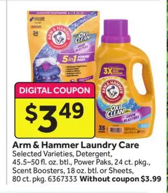 Stop&Shop Arm & Hammer Laundry Care offer