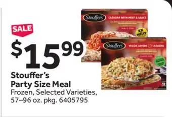 Stop&Shop Stouffer's Party Size Meal offer