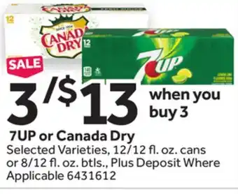 Stop&Shop 7UP or Canada Dry offer
