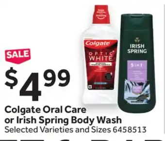 Stop&Shop Colgate Oral Care or Irish Spring Body Wash offer