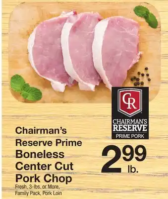 The Fresh Grocer Prime Boneless Center Cut Pork Chop offer