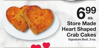 The Fresh Grocer Heart Shaped Crab Cakes offer