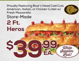 DeCicco & Sons 2 Ft. Heros offer