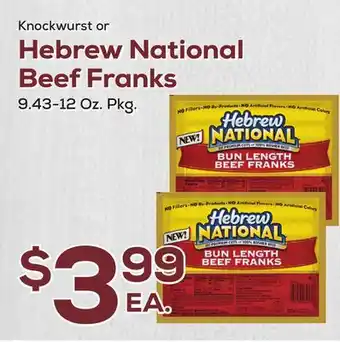 DeCicco & Sons Hebrew National Beef Franks offer