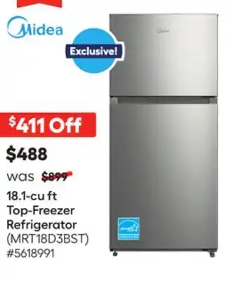 Lowe's 18.1-cu ft Top-Freezer Refrigerator offer