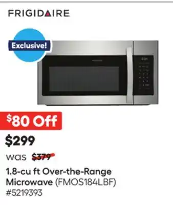 Lowe's 1.8-cu ft Over-the-Range Microwave offer