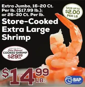 DeCicco & Sons Store-Cooked Extra Large Shrimp offer