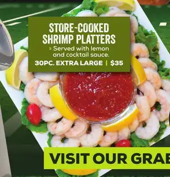 DeCicco & Sons STORE-COOKED SHRIMP PLATTERS offer