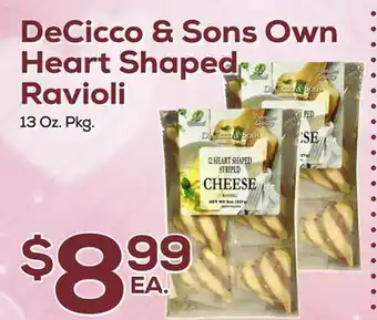 DeCicco & Sons DeCicco & Sons Own Heart Shaped Ravioli offer