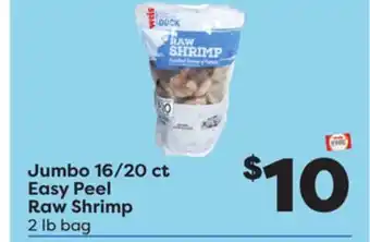 Weis Markets Jumbo 16/20 ct Easy Peel Raw Shrimp offer