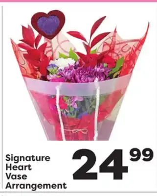 Weis Markets Signature Heart Vase Arrangement offer