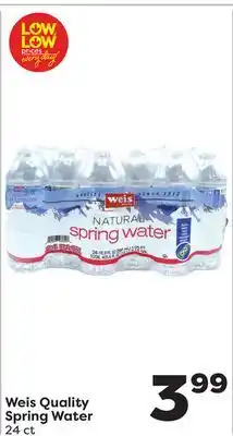 Weis Markets Weis Quality Spring Water offer