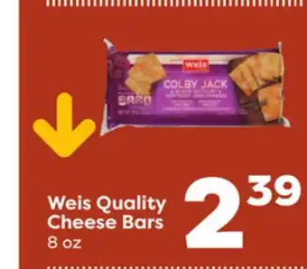 Weis Markets Weis Quality Cheese Bars offer
