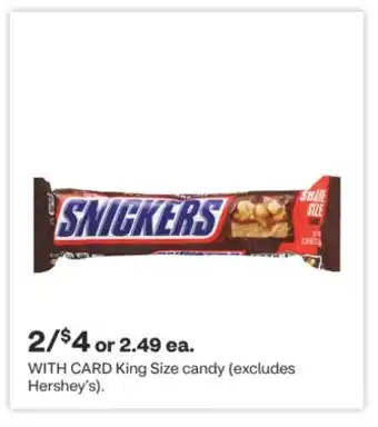 CVS King Size candy offer
